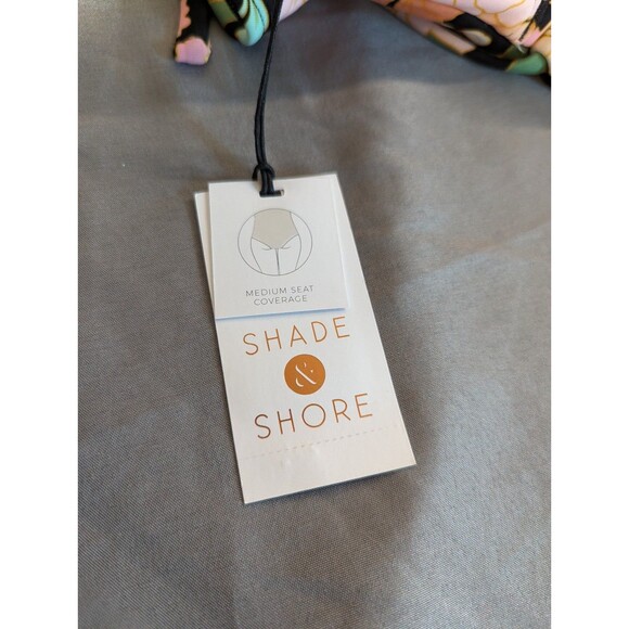 Shade and Shore Halter Keyhole Bandeau One Piece Swimsuit Multi Floral Large - Picture 5 of 6